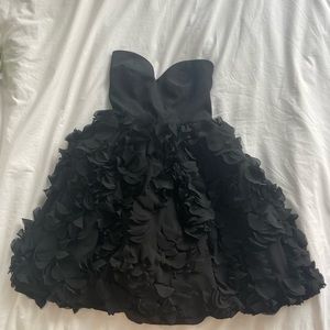 Rachel Antonoff Black Strapless Mini Dress (Size 0)